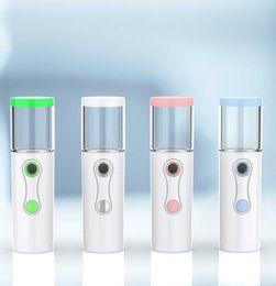 Nano Mist Sprayer Facial Body Nebulizer Steamer Mini Moisturizing Handheld Portable hydrator sprayer Skin Care Face Spray Tools KK2846262