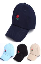2017 New Unisex Rose Emboridery Baseball Cap Casquette Snapback Hats Summer Gorras Cotton Hip Hop Caps For Men And Women8910708