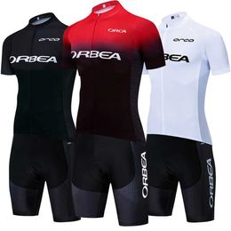 Fans Tops Tees 2024 ORBEA ORCA Bicycle Jersey Shorts Set Mens Quick Drying Ropea Ciclismo 4 Pocket Summer Professional T-shirt Clothing Q240511