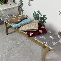 Pillow Winter Solid Chenille Long Sofa Replace Shoe Stool Seat Thickened Velvet Tea Table Wood Pad