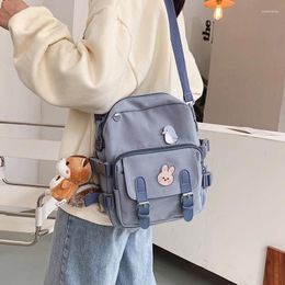 Storage Bags Fashion Mini Backpack Women Kawaii Shoulder Bag For Teenage Girls Multi-Function Small Bagpack Travle School Backpacks Female