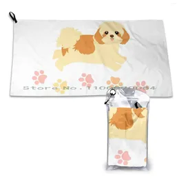 Towel Shih Tzu And Prints Quick Dry Gym Sports Bath Portable Cash Stuff Sweater Wood