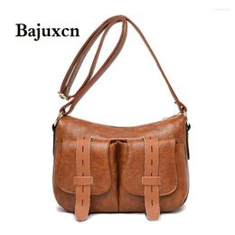 Shoulder Bags Brand Ladies Bag Sac Trendy Large Capacity Handbag Classic Luxury Designer Messenger 2024 Female Brown