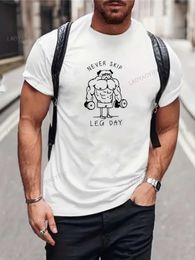 Men's T-Shirts Funny Muscular Bulldog Men Cotton Print T Shirt Casual Short Slve Tshirt for Summer Spring Fall Tops As Gifts for Gym Rats T240510