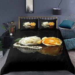 Bedding Sets 3D Flower Design Duvet Cover Quilt Covers And Pillow Cases 173 230 265 180 210 Custom Home Texitle