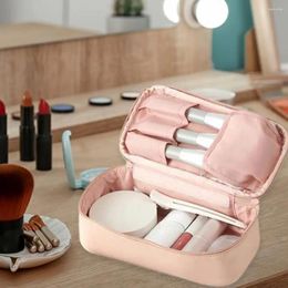 Storage Bags Makeup Organizer Bag Large Capacity Multiple Grids Portable Women Travel Toiletry Daily Use