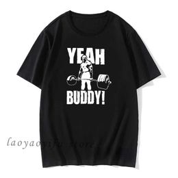 Men's T-Shirts Men Sports TShirt Yeah Buddy Ronnie Coleman Body Building Graphic T Shirts Male Casual Fashion Tops Ropa Hombre Summer XS-4XL T240510