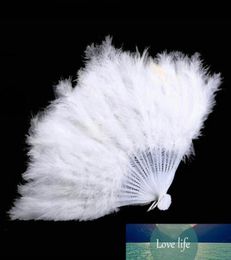 1 PCS Fancy Costumes Folding Dance Hand Fan Chinese Showgirl Feather Fans For Women Wedding Party Supplies8001790