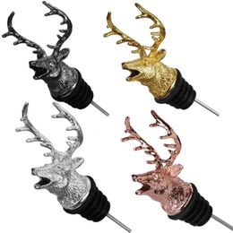 Bottle Stopper Wine Stoppers Deer Beverage Corks Sealer for Lovers Christmas Halloween Kitchen Bar Tool Accessories 240428