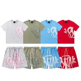 Mens Designer T Shirts Men Unisex Casual Short Sleeve American style rap Sports suit Tee Hip Hop street Street short set