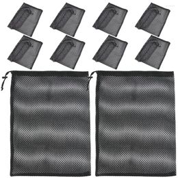 Laundry Bags 10 Pcs Convenient Storage Bag Fitness Mesh For Clothes Small Net With Drawstring Stuff Sack Vegetable