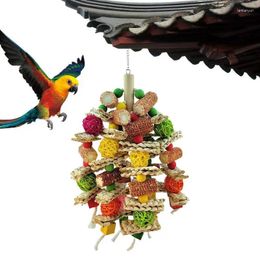 Other Bird Supplies Parrot Toys For Large Birds Corn Cob Toy Parrots Chew Birdhouse Natural Multi-Colored Climbing