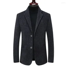 Men's Suits 2024 Autumn And Winter Comfortable Middle Aged Woollen Suit Coat Casual