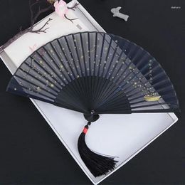 Decorative Figurines Chinese Classic Of Mountains And Rivers Pattern Fan Funny Creative Vintage Folding Large Size Foldable Dance Weddding