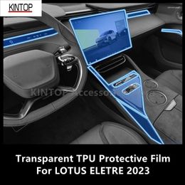 Interior Accessories For ELETRE 2024 Car Centre Console Transparent TPU Protective Film Anti-scratch Repair Refit