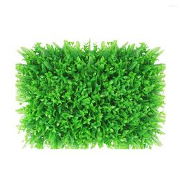 Decorative Flowers Artificial Grass Plant Green Lawn Fence Panels Faux Privacy Screen For Home Outdoor Garden Balcony Christmas Decoration