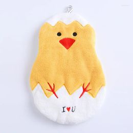 Towel Designed Chic Bathing Small Cute Cartoon Absorbent Hand Non-shedding Hanging Duck Wipe Soft Kids Towels