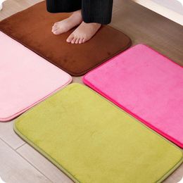 Carpets Coral Velvet Bathroom Bath Mat Non-slip In Wash Basin Bathtub Side Floor Rug Shower Room Doormat Thickening Pad