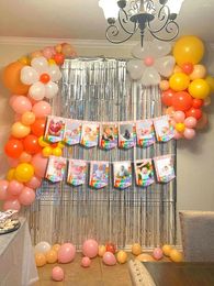 Party Decoration LaVenty One Groovy Baby Birthday Girl 12 Months Po Banner First