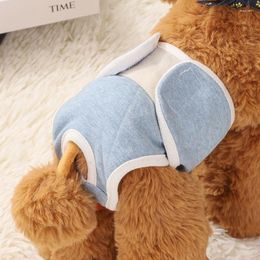 Dog Apparel Small Female Dogs Sanitary Diaper Pants Reusable Cotton Diapers For Menstruation Pet Cat Physiological Briefs Underwear