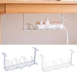 Hooks Under Desk Cable Cord Holder Tray Power Strip Management Organiser