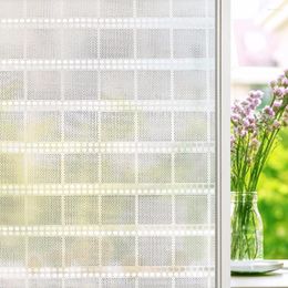 Window Stickers 3D Decoration Curtain Film With Non-gel Electrostatic Glass UV-resistant Waterproof Easy Change Privacy Lace