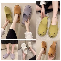 2024 New Designer Creative and Funny Women in Summer Cute Cartoon white Baotou Slippers Couples Wearing Beach Sandals indoors and outdoors