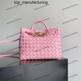 10A New Mirror Quality Designers small size Andiamo Tote Bag Womens Genuine Leather Weave Handle Handbag Luxury Lambskin bag