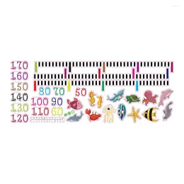 Wall Stickers Height Measurement DIY Waterproof Cute Cartoon Removable Children Room Growth Chart PVC Home Decorations Sticker