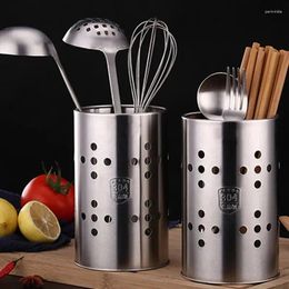 Storage Bottles Stainless Steel Cutlery Holder Chopstick Drainer Spoon Fork Chopsticks Basket Kitchen Organizer Container