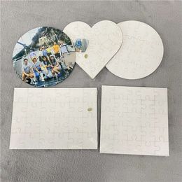 Jigsaw Shape Blank Love Puzzles Heart Blanks Sublimation Puzzle Hot Transfer Printing Consumables Child Toys Gifts s