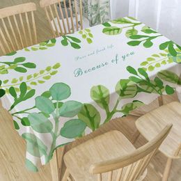 Table Cloth Small Fresh Floral Print Waterproof Decorative