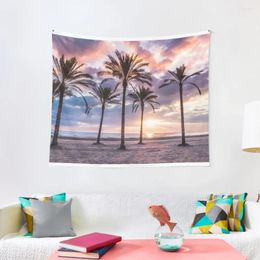 Tapestries It Is Sunrise Time On Colourful Beach Tapestry Bed Room Decoration Bedroom Deco