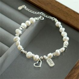 Charm Bracelets High Quality Irregular White Pearl Bracelet For Women Daily Fashion Accessories Urban Girls Party Jewelry