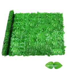 Decorative Flowers Wreaths Artificial Leaf Roll Wall Landscaping Screen Outdoor Garden Backyard Balcony Fence Privacy9607652