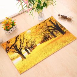 Carpets 3D Scenic Printed Carpet Bathroom Anti-slip Mats Floral 40x60cm Floor Mat Bedroom Alfombras Dormitorio