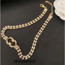 Necklaces top Fashion Love Diamond Letter Necklaces Classic Design Chain Necklace 2023 Brand Jewelry High Quality Choker Designer Gift Neckl