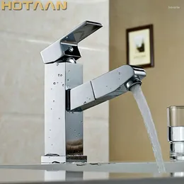 Bathroom Sink Faucets Selling Kitchen Basin Mixer Tap Chrome Pull Out Brass Faucet YT-5032