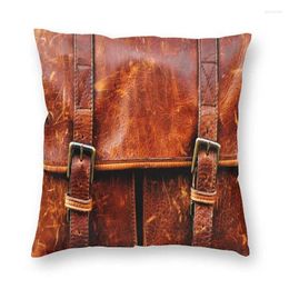 Pillow Abstract Leather Textures Cover Double Side Print 3D Medieval Pattern Floor Case For Car Pillowcase Home Decor