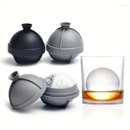 Baking Moulds 2-piece Set Of Household Food Grade Ice Hockey Molds Large Cubes Silicone Whiskey Maker
