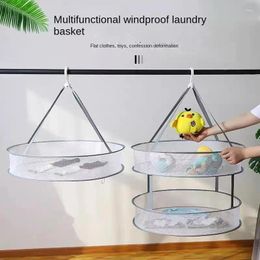Storage Boxes Clothes Airing Basket Flat Net Anti-deformation Cashmere Sweater Drying Socks Underwear Rack Windproof