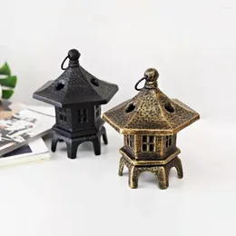 Candle Holders Vintage Cast Iron Pagoda Lantern Lamp Holder Hanging Garden Home Decorations