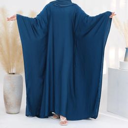 Ethnic Clothing Ramadan Eid Khimar Soft Butterfly Batwing Abaya Dubai Luxury Turkey Islam Muslim Kaftan Modest Dress For Women Kebaya Damen