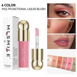 Liquid Blusher Multipurpose Nourishing Cheek Blush Eyes Lips Face Makeup Stick 3in1 Tinted Wand Beauty Cosmetics 240510