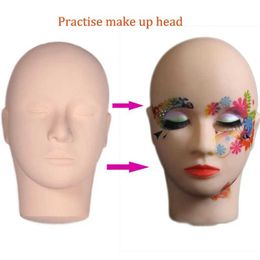 Mannequin Heads Professional Practise in makeup massage body painting high-quality soft dummy hairstyle training head Q240510