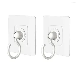 Hooks 2pcs 360 Degrees Rotated Self Adhesive Kitchen Bathroom Home Wall Door Hook Handbag Clothes Ties Bag Hanger Hanging Rack