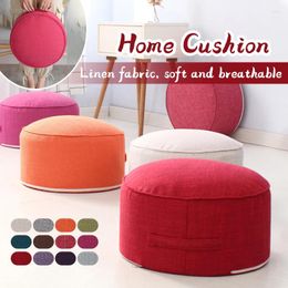 Pillow Cotton Linen Tatami Mats Household Tea Ceremony Floor Pouffes Removable And Washable Cloth Thickened Round Futon