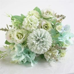 Decorative Flowers Artificial For Wedding Cakes Valentines Decor Silk Beautiful Bridal Bouquet Pretty Garland