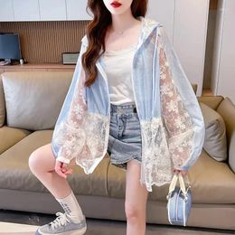 Women's Jackets Lace Openwork Fashion Sunscreen Summer Plus Size Loose Design Light And Breathable Sun-Protective Clothing Coat