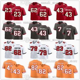 2024 Draft Pick Football Jersey 62 Graham Barton 43 Chris Braswell 23 Tykee Smith 15 Jalen McMillan 7 Bucky Irving 79 Elijah Klein 82 Devin Culp All Stitched